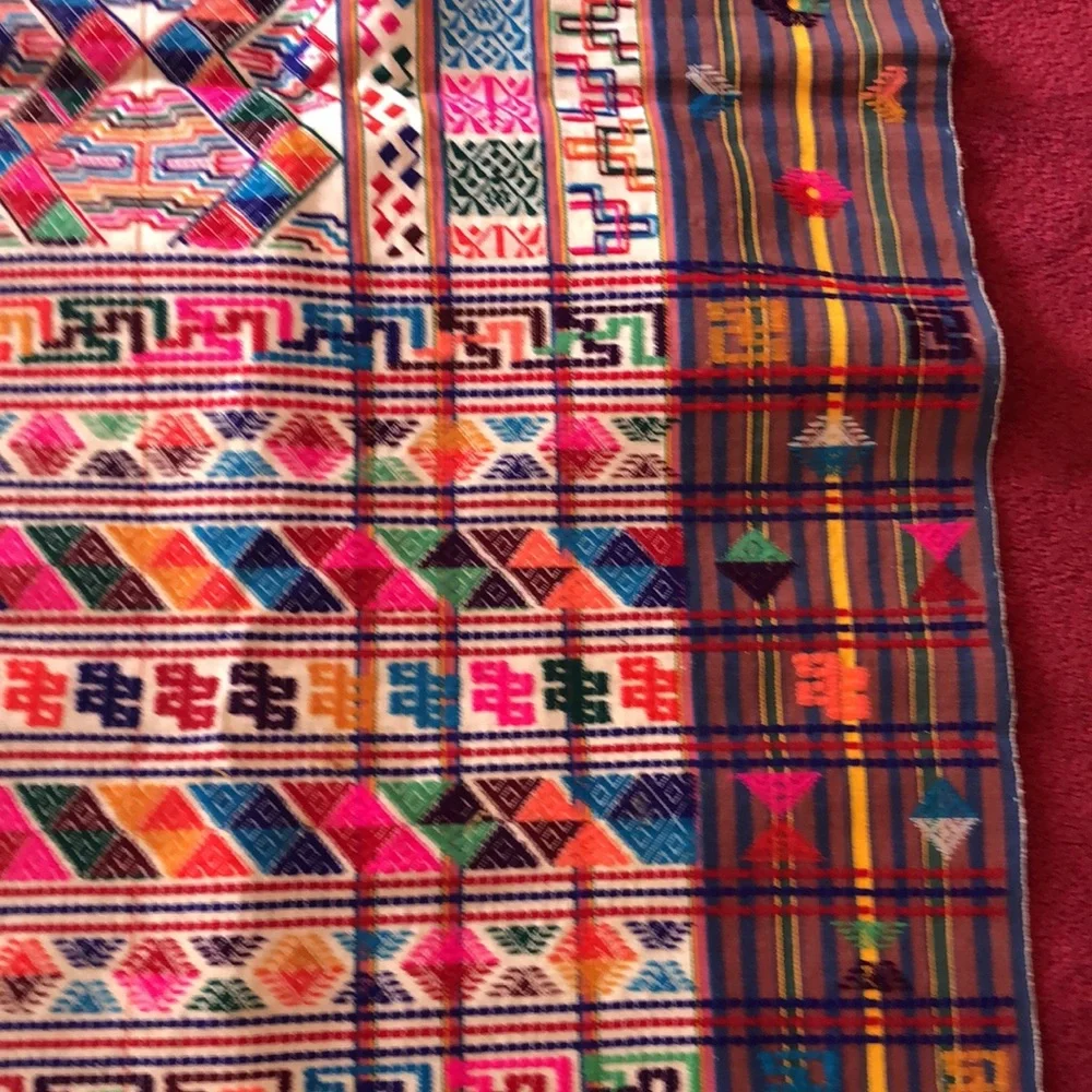 Vintage Bhutanese Handwoven Kira - Textile
